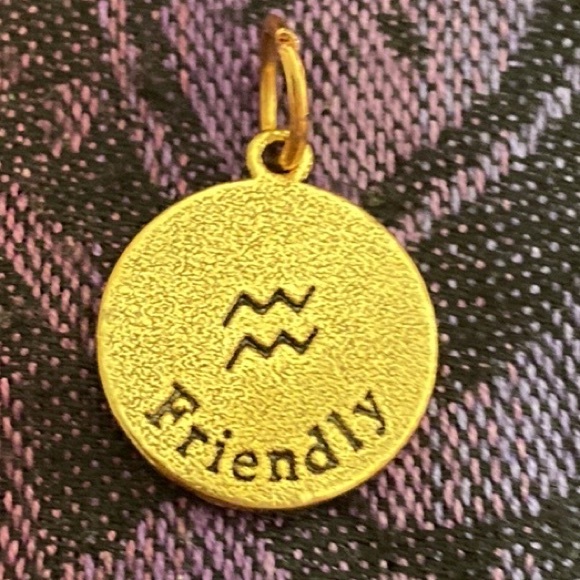 5/$10❤️❤️❤️NEW Brass Aquarius/Friendly Charm - Picture 2 of 3